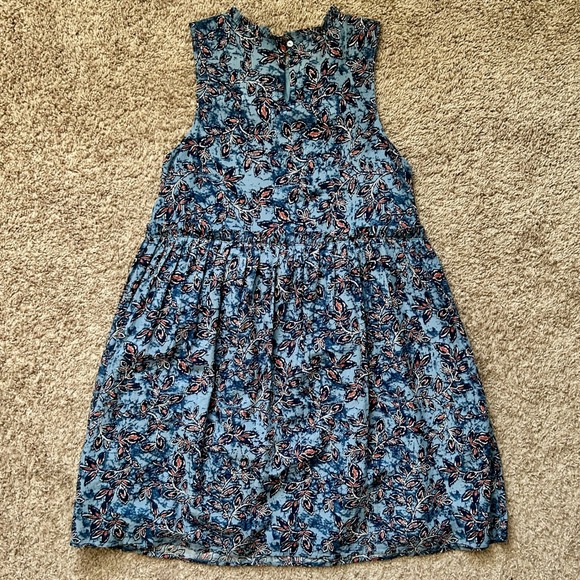 Lucky Brand I Blue Floral Paisley Print Sleeveless Swing Dress I Size XS - Picture 9 of 13